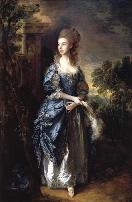 Thomas Gainsborough The hon.frances duncombe china oil painting image